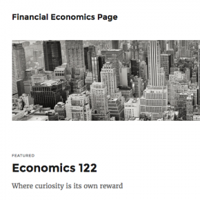 New financial economics blog